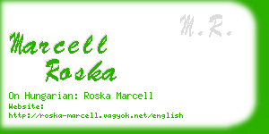 marcell roska business card